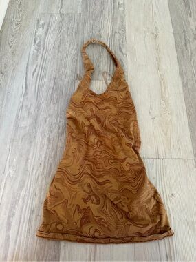 Motel Rocks | Dresses | Motel Rocks Abstract Pink Pattern Halter Dress S |  Poshmark